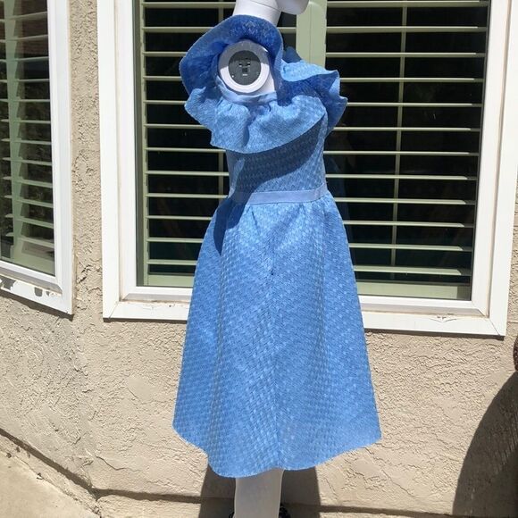 Maje Blue Reglisse Dress Sz 2 - Picture 6 of 14